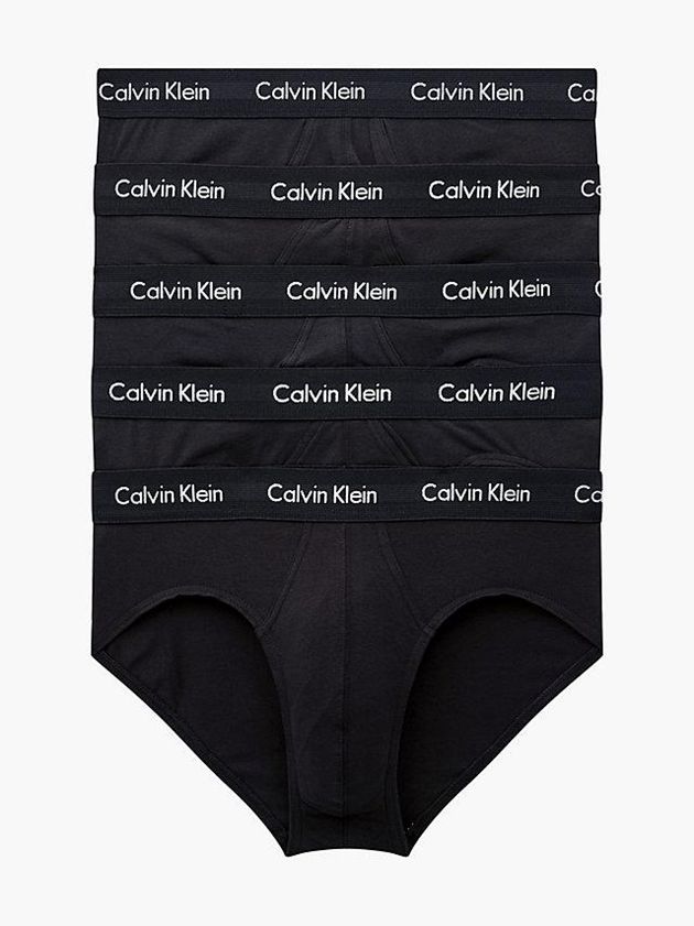 Calvin Klein USA 5 Pack - Cotton Stretch Mens Briefs Black 2857049-CY